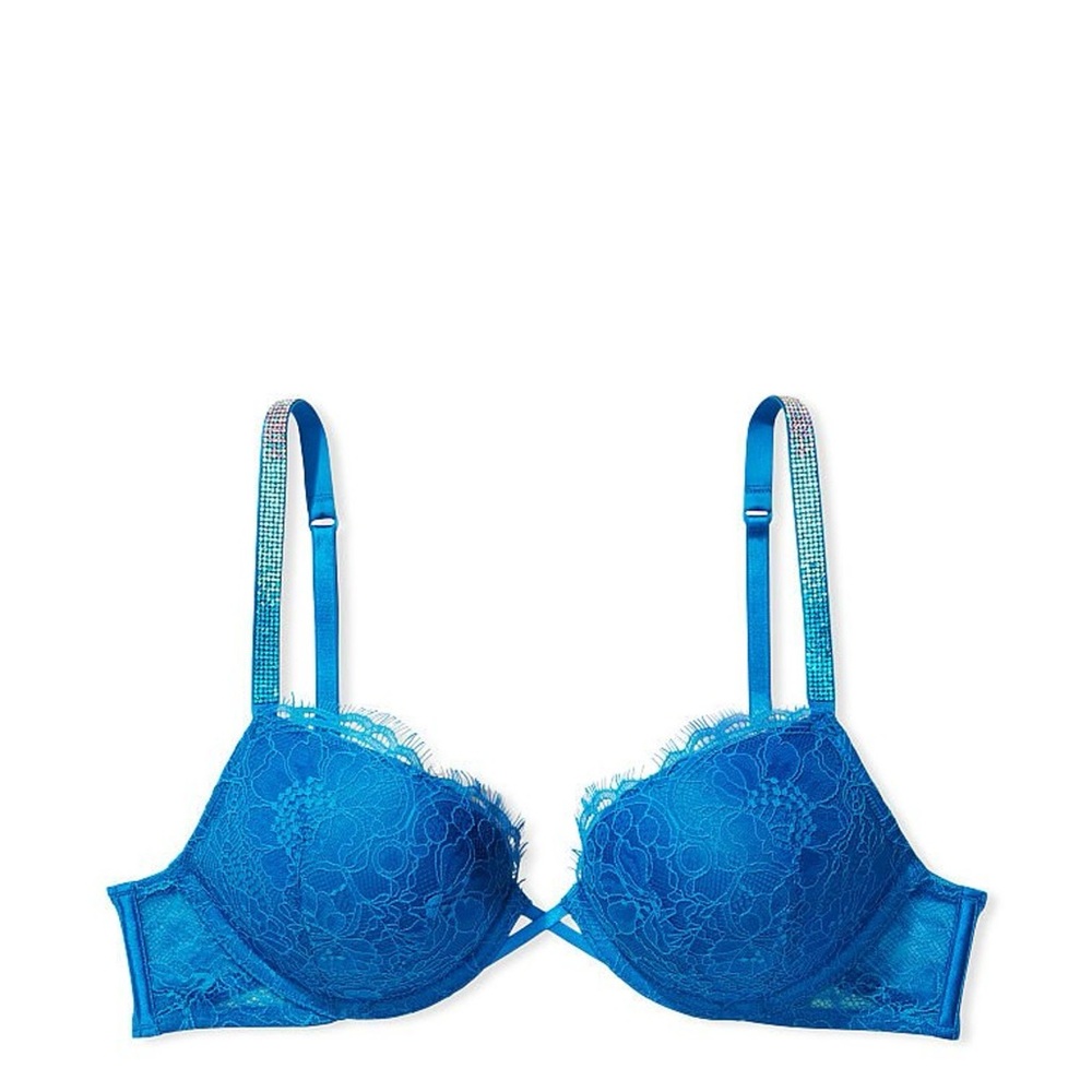 EUC Blue Lace Push-Up Bra